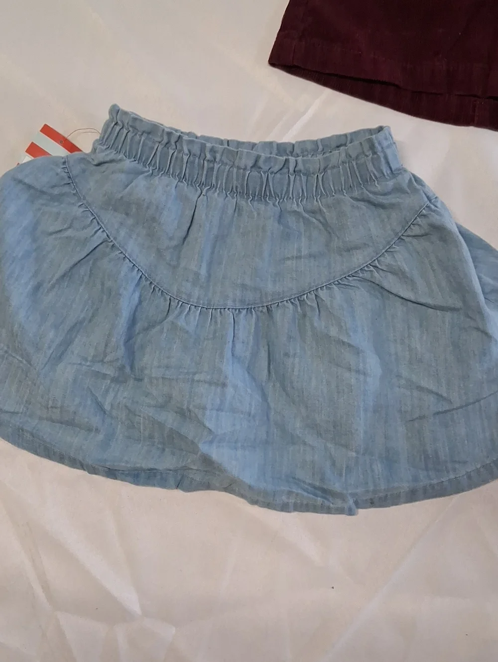 Carter's Girls 5T Skirt/skort Trio in Maroon, Light Blue, and Lavender